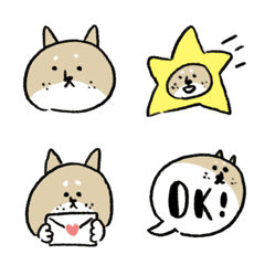 [LINE絵文字] そばかす柴犬の画像