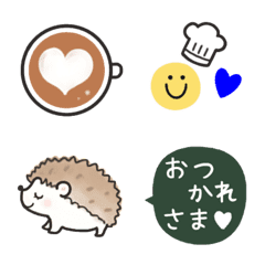 [LINE絵文字] おしゃれ♡Cafe♡絵文字の画像