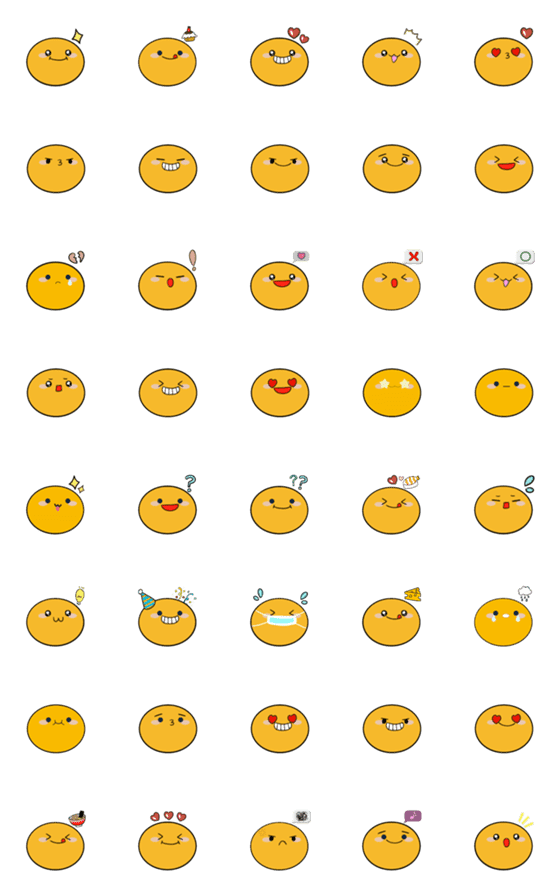 [LINE絵文字]Egg Babyの画像一覧