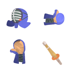 [LINE絵文字] Kendo mask's emojiの画像