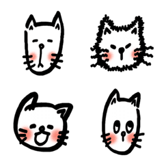 [LINE絵文字] blushed catsの画像