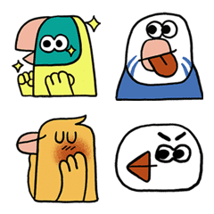 [LINE絵文字] Why the bird faceの画像