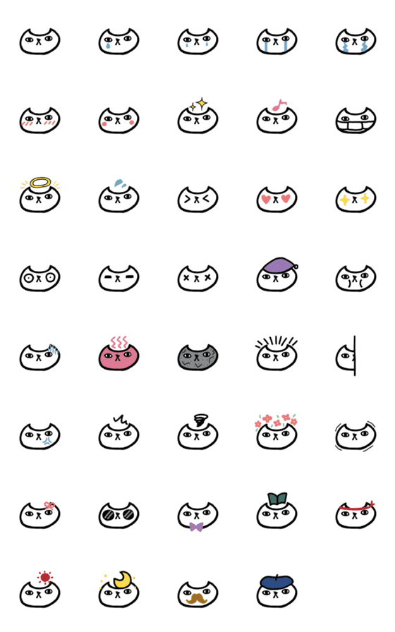 [LINE絵文字]さくさくのねこねこの画像一覧