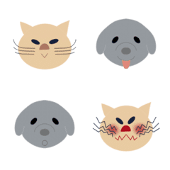 [LINE絵文字] Perro ＆ Gato emoji #1の画像