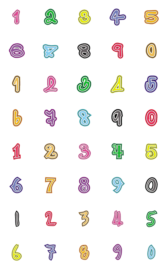 [LINE絵文字]Number emoji 27の画像一覧