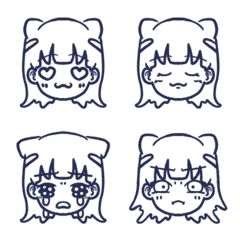 [LINE絵文字] omomi facial expression 01の画像