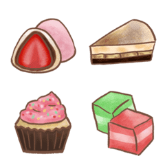 [LINE絵文字] Sweet Foodsの画像