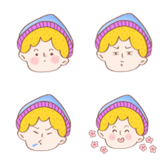 [LINE絵文字] mushroom hat boy emojiの画像