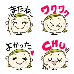 [LINE絵文字] ☆文字付き姉さん★の画像