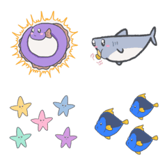 [LINE絵文字] Ocean World Storyの画像