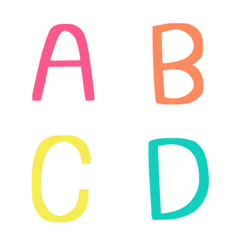 [LINE絵文字] English alphabets v.3の画像