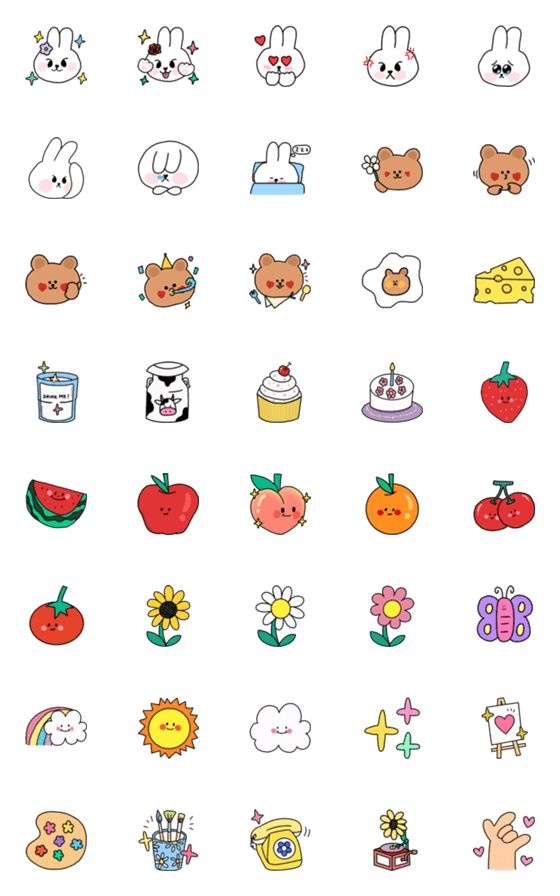 [LINE絵文字]fifteenfeb_|Tiny cuties emojiの画像一覧