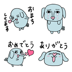 [LINE絵文字] Elephant beauticianの画像