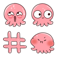 [LINE絵文字] Little pink squidsの画像