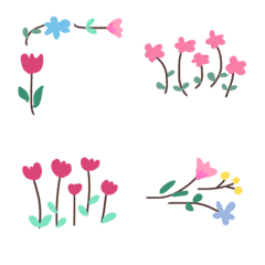 [LINE絵文字] Flower gardenの画像