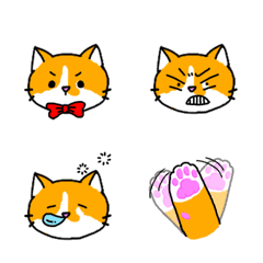 [LINE絵文字] Tangerine is a cat.Emojiの画像