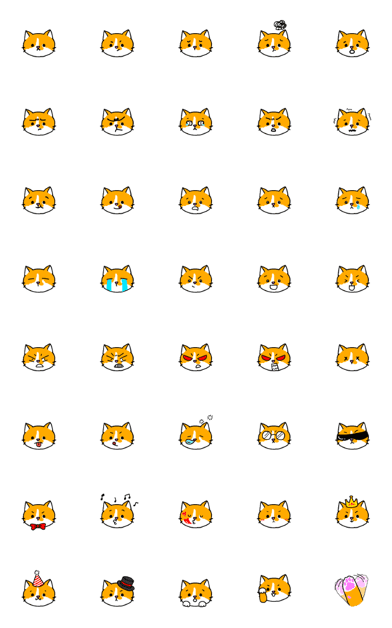 [LINE絵文字]Tangerine is a cat.Emojiの画像一覧