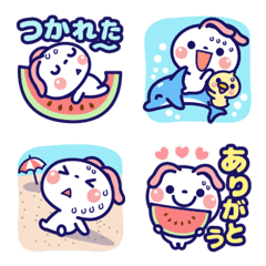 [LINE絵文字] ❤️夏・毎日使えるミニスタンプの画像