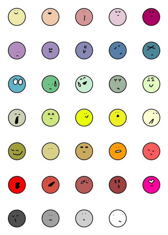 [LINE絵文字]face face...の画像一覧