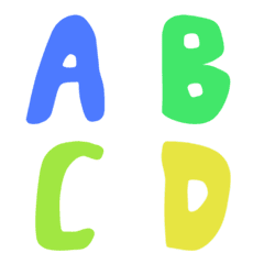 [LINE絵文字] Abc Colorfullyの画像