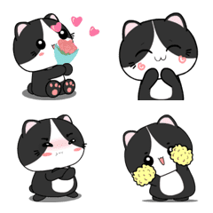 [LINE絵文字] Baby tuxedo cat : Emojiの画像