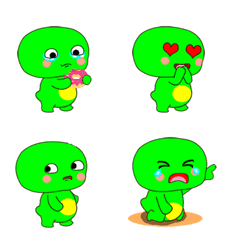 [LINE絵文字] Dino Cadel Emojiの画像