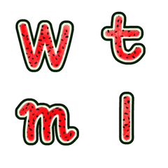 [LINE絵文字] Watermelon wordの画像