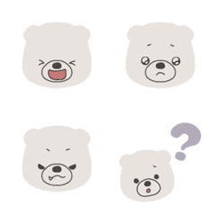 [LINE絵文字] シロクマの絵文字。の画像