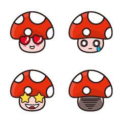 [LINE絵文字] Shiitake Mushroomsの画像