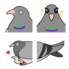 [LINE絵文字] Sharon pigeon emojiの画像