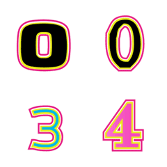 [LINE絵文字] Number emoji 34の画像