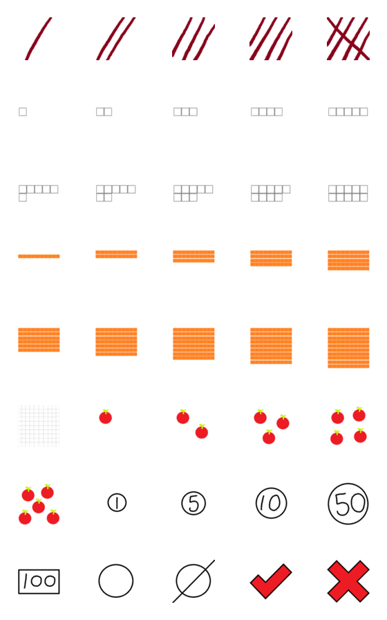 [LINE絵文字]Let's countの画像一覧