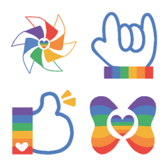 [LINE絵文字] Pride month lover emojiの画像