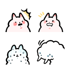 [LINE絵文字] yakuo's fuzzy alpaca  emoji 01の画像