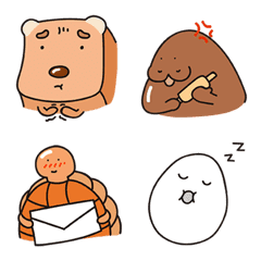 [LINE絵文字] Toast Dog's friends emojiの画像