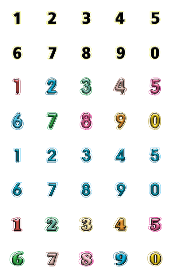 [LINE絵文字]Number emoji 37の画像一覧