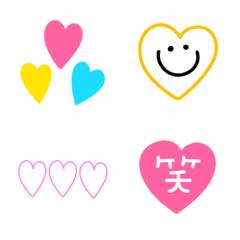 [LINE絵文字] ぜーんぶハート絵文字♡の画像