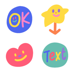 [LINE絵文字] Everyday Emojis: Candy-Like Colorsの画像