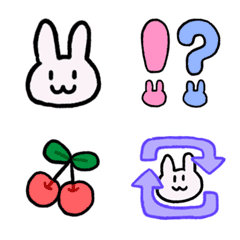 [LINE絵文字] うささんの絵文字だよの画像