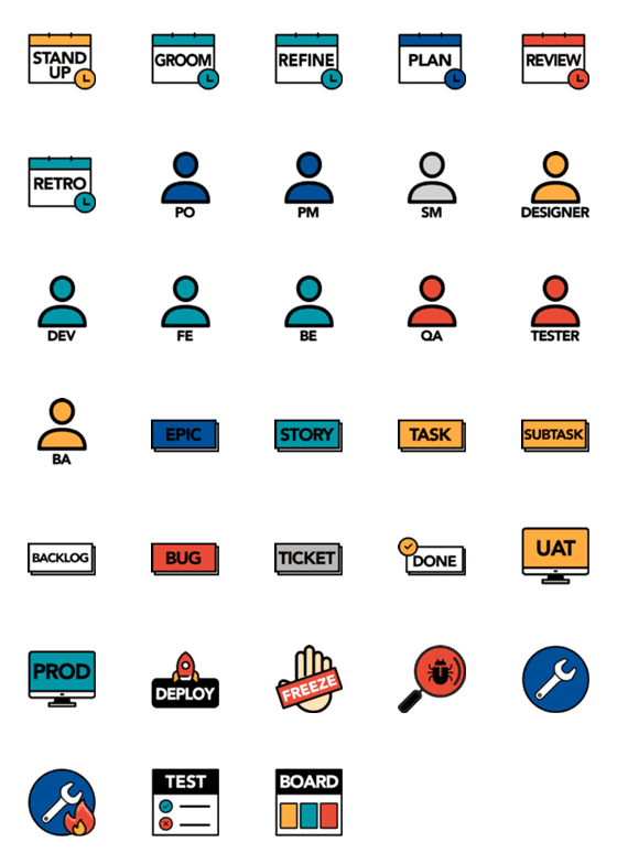 [LINE絵文字]Agile Scrum 1の画像一覧