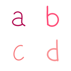 [LINE絵文字] English Alphabets Pastelの画像