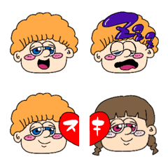 [LINE絵文字] 天パの男の子の画像