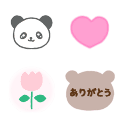 [LINE絵文字] シンプルに使える子たち♡の画像