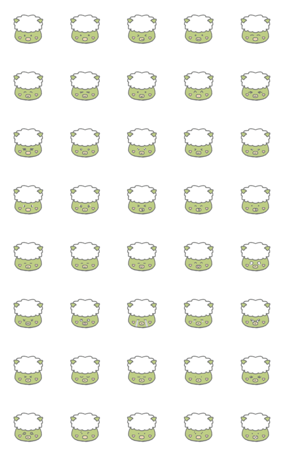 [LINE絵文字]green sheepの画像一覧