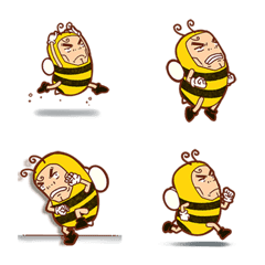 [LINE絵文字] Bee man [Expression]の画像