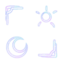 [LINE絵文字] Pastel_color_font_Vの画像