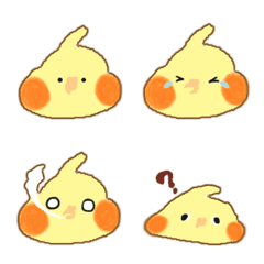 [LINE絵文字] Cockatiel-emojiの画像