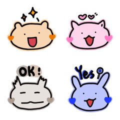 [LINE絵文字] Tokki YuYu's animals (emoji)の画像