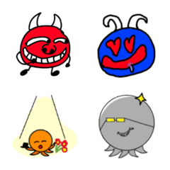 [LINE絵文字] taco and color baby emoticonsの画像