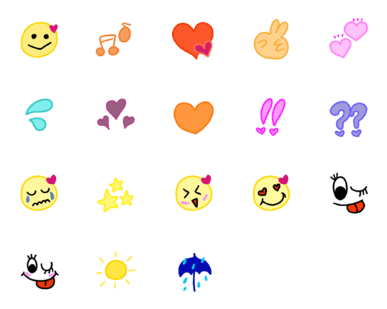 [LINE絵文字]Airiii's Emojiの画像一覧